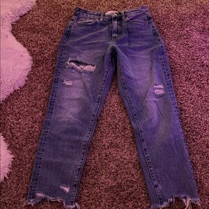 Distressed Blue Women's Jeans